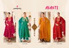 Avanti By Rangoon Embroidery Silk Anarkali Readymade Suits Wholesale Shop In Surat